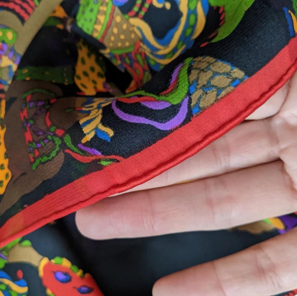 LIVE SHOW ITEM 💥 Yves Saint Laurent silk scarf - Picture 5 of 7